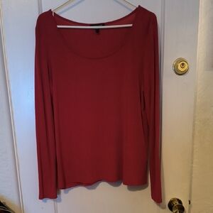 Eileen Fisher | 100% Silk Elegant Red Women's Top